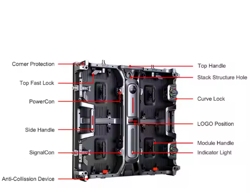 DJ booth LED flexible surface, LED TV screen display