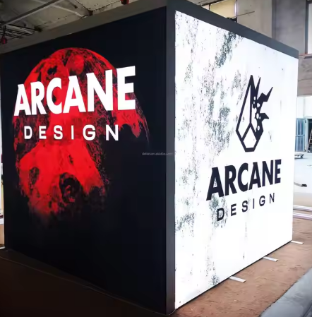 frameless led light box, trade show booth, led backdrop display, light box display booth